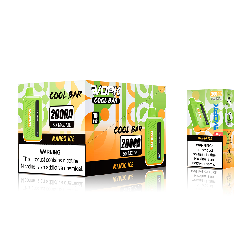 【20000回吸引】VOPK Cool Bar 20000 電子タバコ 使い捨て 20000パフ 大容量 ベイプ ノンニコチン VAPE 超大容量 長持ち コスパ最強 禁煙 初心者おすすめ - 画像 (5)