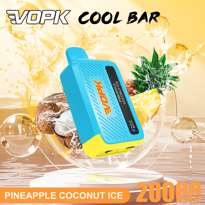 【20000回吸引】VOPK Cool Bar 20000 電子タバコ 使い捨て 20000パフ 大容量 ベイプ ノンニコチン VAPE 超大容量 長持ち コスパ最強 禁煙 初心者おすすめ - 画像 (2)